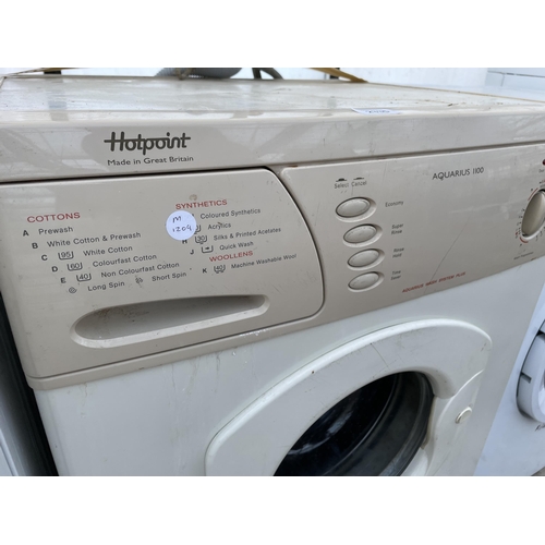 2335 - A CREAM HOTPOINT WASHING MACHINE