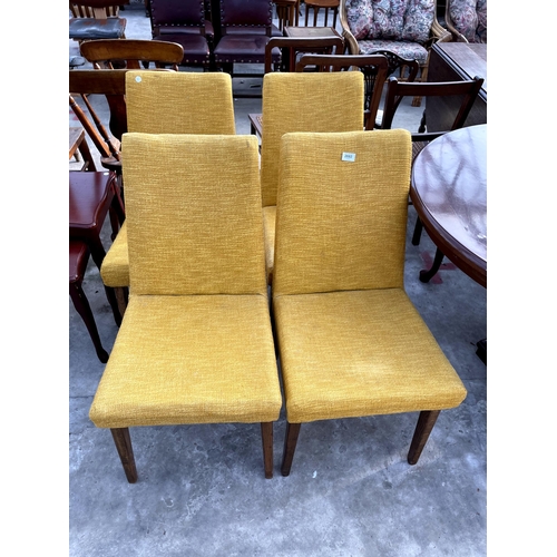 2692 - A SET OF FOUR MODERN UPHOLSTERED DINING CHAIRS