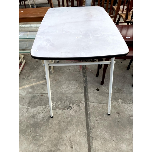 2694 - A 1970'S FORMICA TOP KITCHEN TABLE