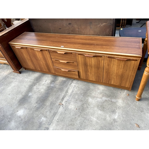 2714 - A RETRO TEAK SIDEBOARD