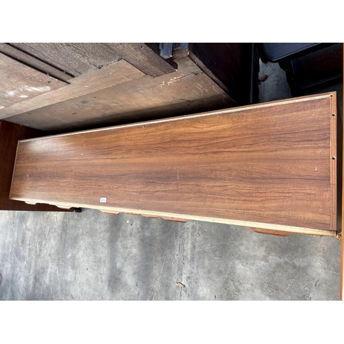 2714 - A RETRO TEAK SIDEBOARD