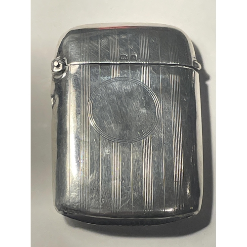 59 - A HALLMARKED BIRMINGHAM SILVER VESTA CASE