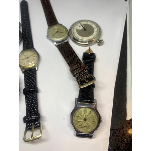 286A - SIX VARIOUS WRIST AND POCKET WATCHES