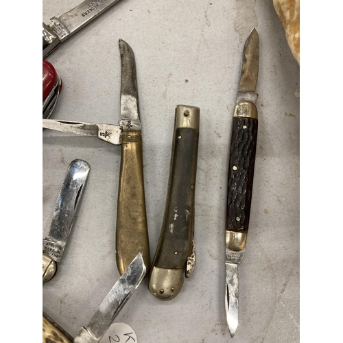 255A - SEVEN VARIOUS PEN KNIVES