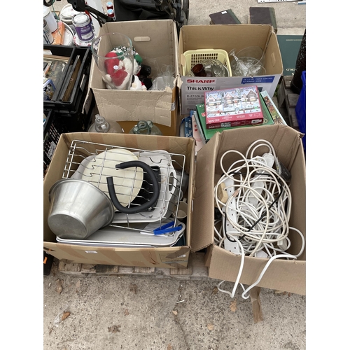 2291 - AN ASSORTMENT OF HOUSEHOLD CLEARANCE ITEMS