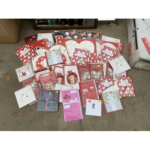 2199A - AN ASSORTMENT OF VARIOUS AS NEW VALENTINES GREETINGS CARDS