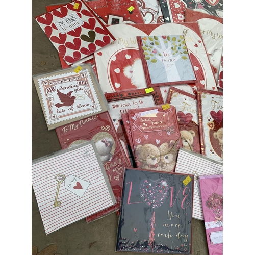 2199A - AN ASSORTMENT OF VARIOUS AS NEW VALENTINES GREETINGS CARDS