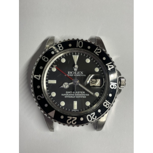 510A - A RARE VINTAGE ROLEX GMT MASTER WITH POINTED CROWN GUARDS REF 1675 WITH EXTRAS TO INCLUDE A ROLEX SE... 