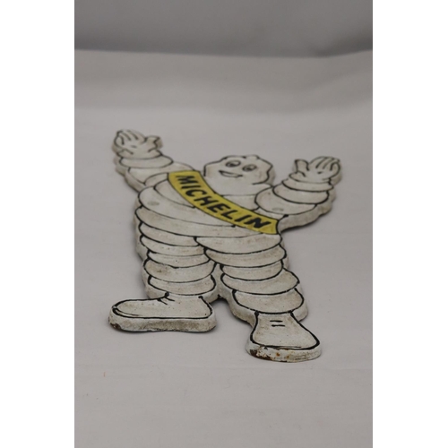 225 - A CAST MICHELIN MAN SIGN, HEIGHT 32CM