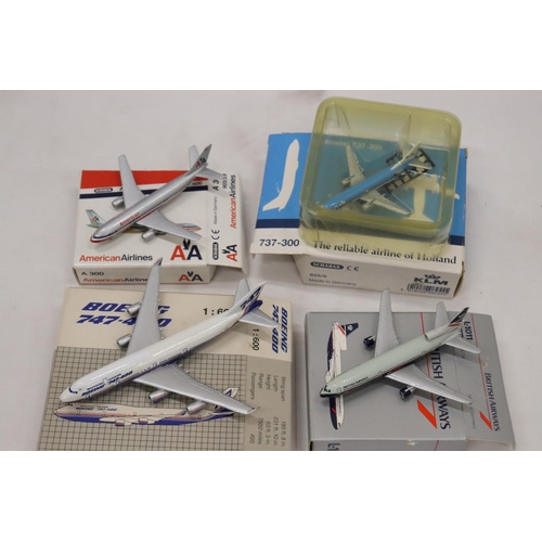 265 - FOUR BOXED MODEL AEROPLANES