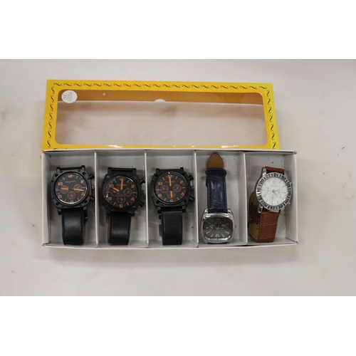 272 - FIVE ASSORTED WRISTWATCHES