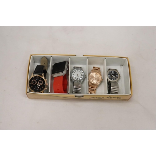 281 - FIVE ASSORTED WRISTWATCHES