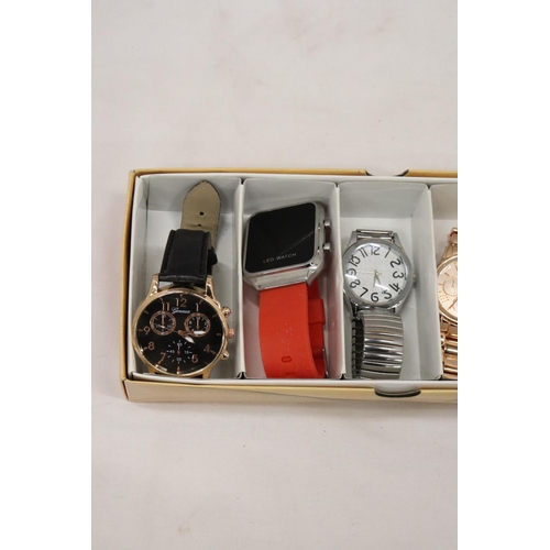 281 - FIVE ASSORTED WRISTWATCHES