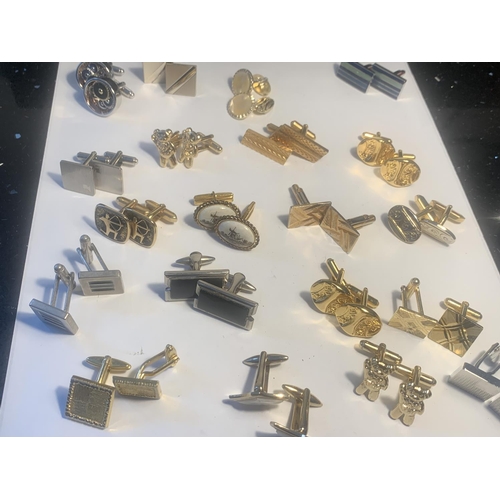 618 - TWENTY FOUR PAIRS OF CUFFLINKS