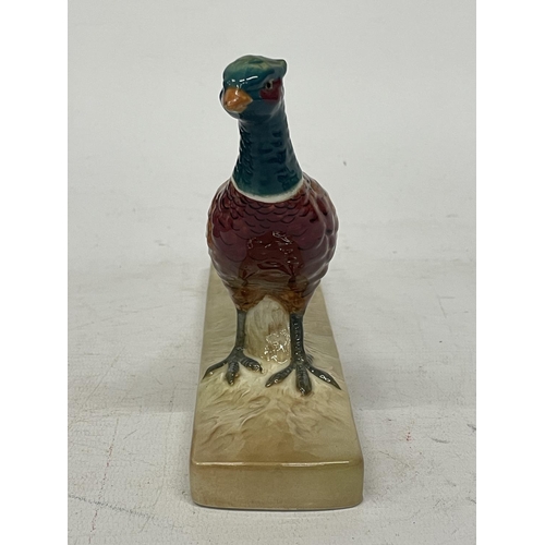 709 - A BESWICK PHEASANT ON CERAMIC BASE NO. 1774