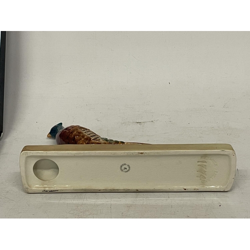 709 - A BESWICK PHEASANT ON CERAMIC BASE NO. 1774