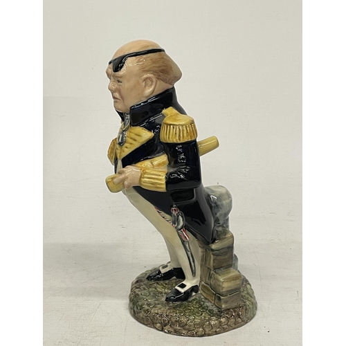 719 - A BAIRSTOW POTTERY WINSTON CHURCHILL FIGURE 