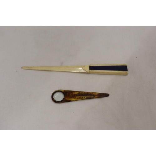 930 - TWO VINTAGE LETTER OPENERS