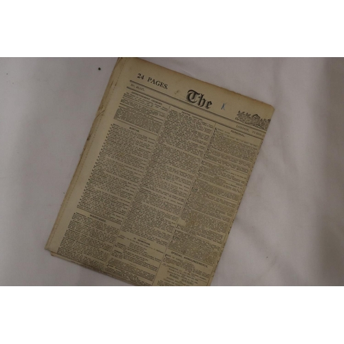 999 - A VINTAGE 'THE TIMES' NEWSPAPER DATED TUESDAY, MAY 19, 1914