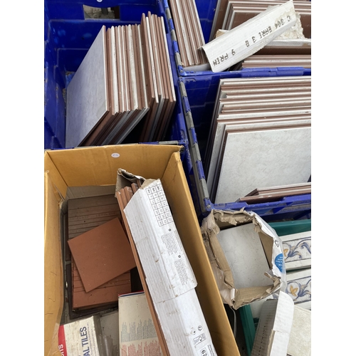 1856 - A PALLET OF VARIOUS BATHROOM/KITCHEN TILES