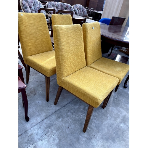 2692 - A SET OF FOUR MODERN UPHOLSTERED DINING CHAIRS