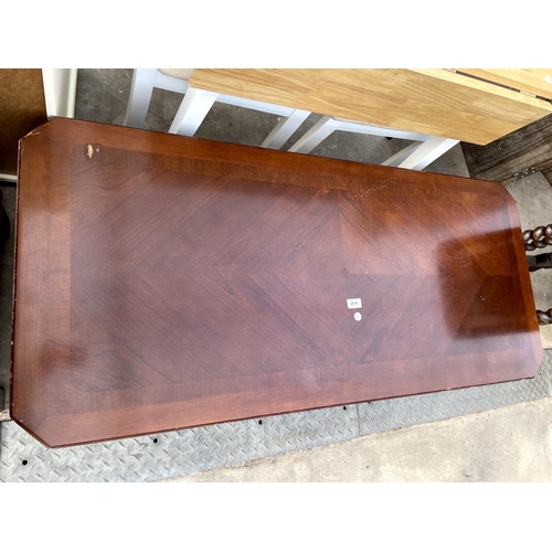 2816 - A MODERN MAHOGANY COFFEE TABLE