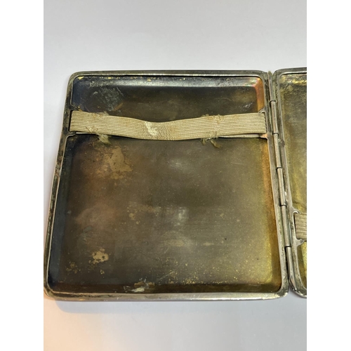 62 - A MARKED 835 SILVER CIGARETTE CASE