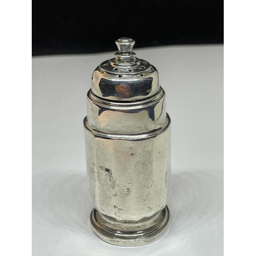 90 - A HALLMARKED BIRMINGHAM SILVER PEPPER POT