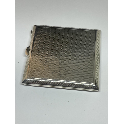 95 - A HALLMARKED BIRMINGHAM SILVER CIGARETTE CASE ENGRAVED