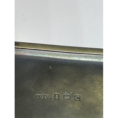 95 - A HALLMARKED BIRMINGHAM SILVER CIGARETTE CASE ENGRAVED