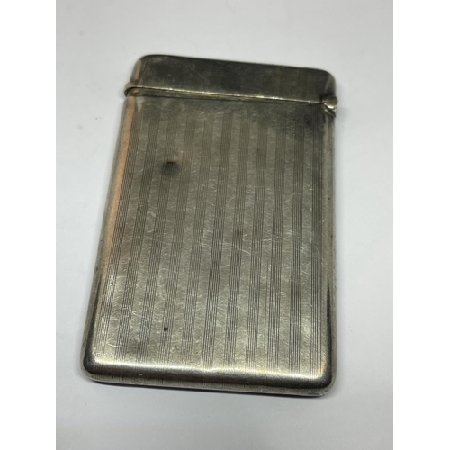 97 - A HALLMARKED BIRMINGHAM SILVER CARD CASE