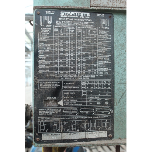 102 - BAND SAW STARTRITE 352  NO VAT