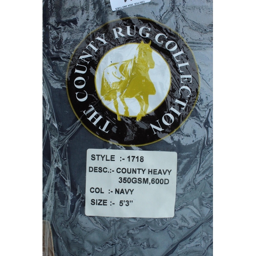 11 - FOUR NEW COUNTY COLLECTION HORSE RUGS  5'3