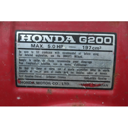 111 - ERRUT PRM FLOOR GRINDER HONDA G200  NO VAT