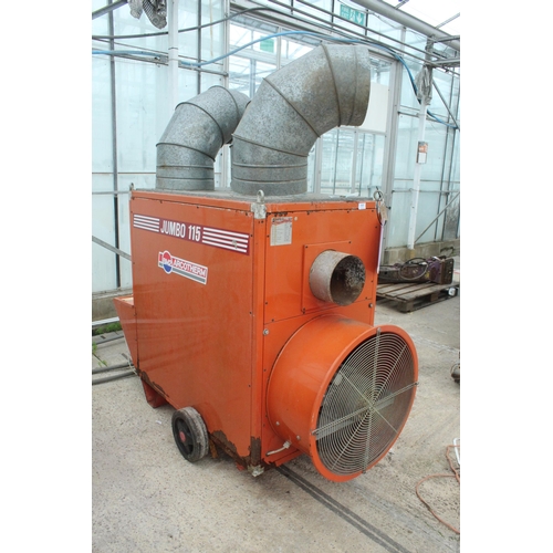 117 - ARCOTHERM HEATER TO HEAT 3/4 ACRE GREENHOUSE, WORKING ORDER , RUNS ON OIL AND REQUIRES SERVICE  NO V... 