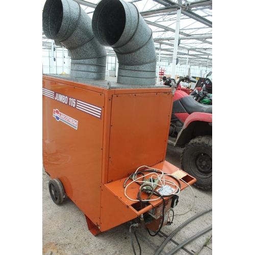 117 - ARCOTHERM HEATER TO HEAT 3/4 ACRE GREENHOUSE, WORKING ORDER , RUNS ON OIL AND REQUIRES SERVICE  NO V... 