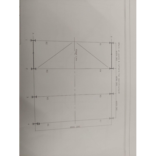 200 - AS NEW  STEEL BUILDING FRAME 60'X 30' X 12'           + VAT TO BE COLLECTED FROM NANTWICH CHESHIRE F... 