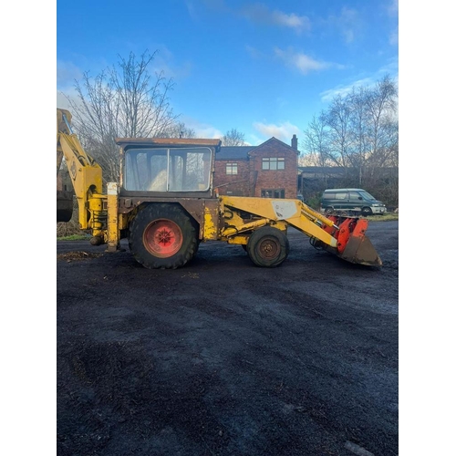 202 - JCB 3C GOOD RUNNER. LEYLAND ENGINE, ONE OF THE LAST MADE 3 GEAR LEVERS,   MOSTLY USED WITH FRONT SHO... 