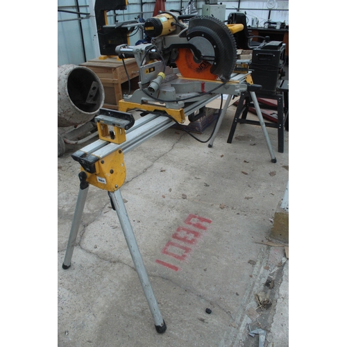 4 - DEWALT CHOP SAW AND STAND DW5780  NO VAT