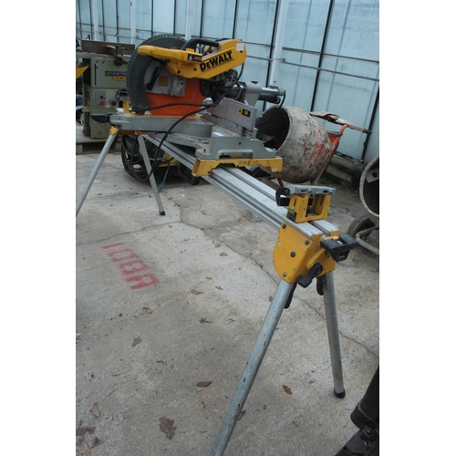 4 - DEWALT CHOP SAW AND STAND DW5780  NO VAT