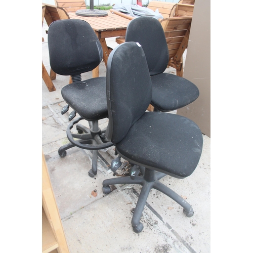 3 OFFICE CHAIRS + VAT