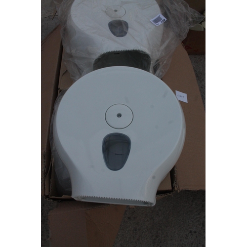 567 - 4 PAPER TOWEL DISPENSERS AND 1 LARGE  NO VAT