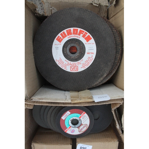 568 - BOXES OF STONE ANGLE GRINDER BLADES 4