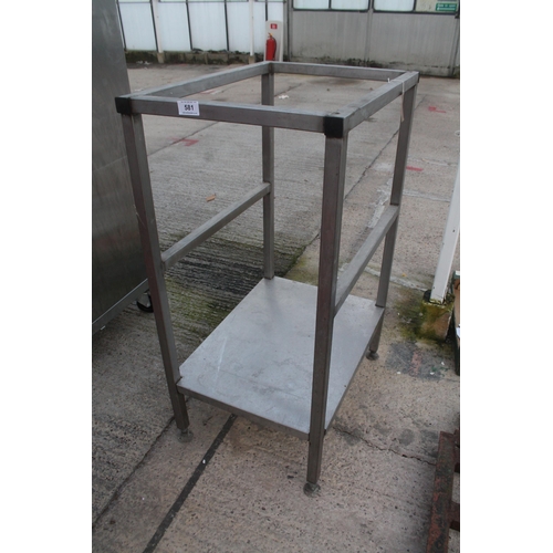 581 - STAINLESS STEEL FRAME  NO VAT