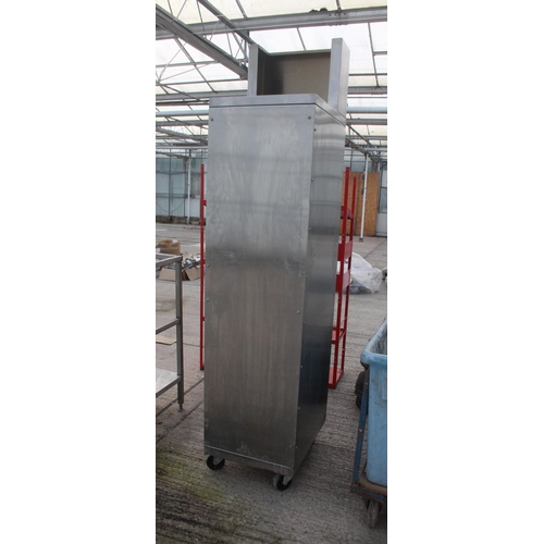 583 - STAINLESS STEEL KITCHEN UNIT  NO VAT