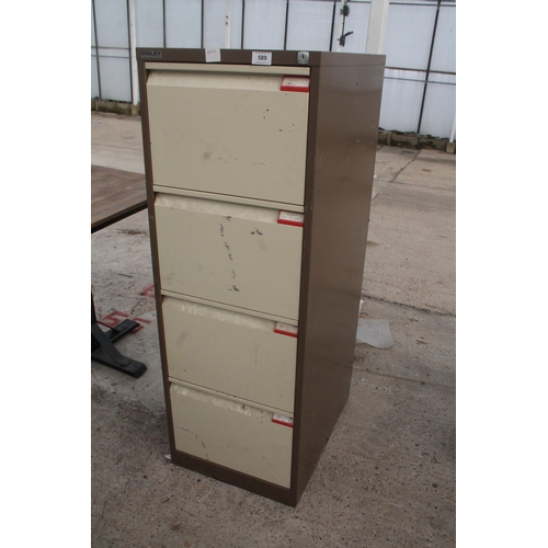 589 - FILING CABINET  NO VAT