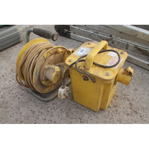 595 - 110 LEAD / TRANSFORMER X 2  NO VAT