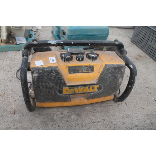 600 - DEWALT RADIO IN WORKING ORDER   NO VAT