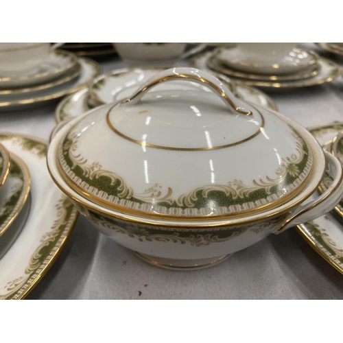 157 - A NORITAKE PART DINNER SERVICE TO INCLUDE A SERVING BOWL AND PLATE, VARIOUS SIZES OF PLATES, CREAM J... 