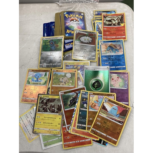 160 - A QUANTITY OF POKEMON CARDS TO INCLUDE JAPANESE